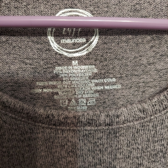 Maurices soft long sleeve basic flowy med purple - Picture 8 of 8
